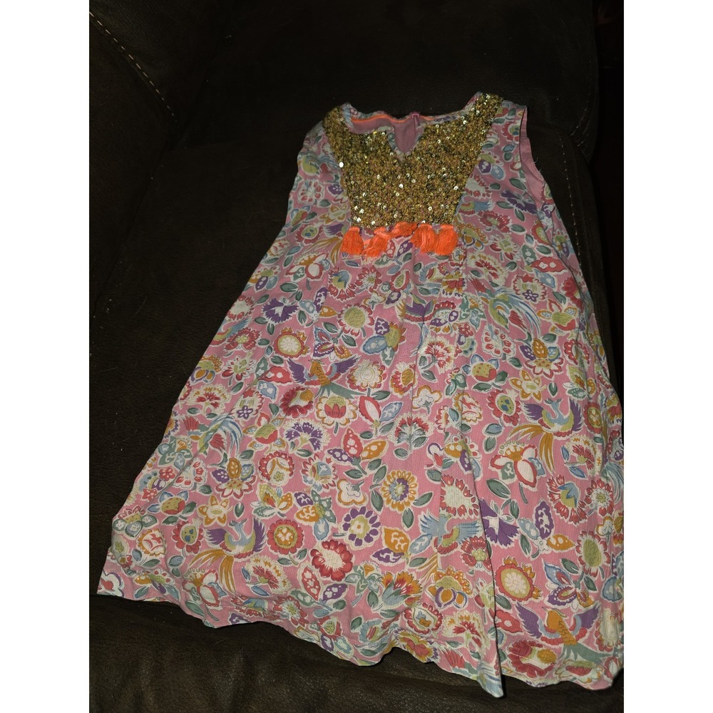 Mini boden sparkle floral dress size 4 5‎ years